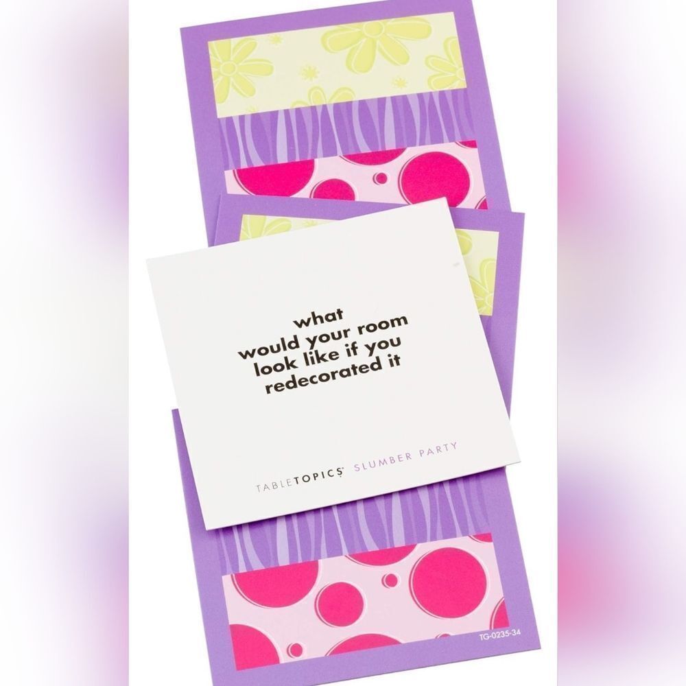 🔹️NIB TableTopics Slumber Party To Go Discussion Topic Card Pack - Picture 3 of 8